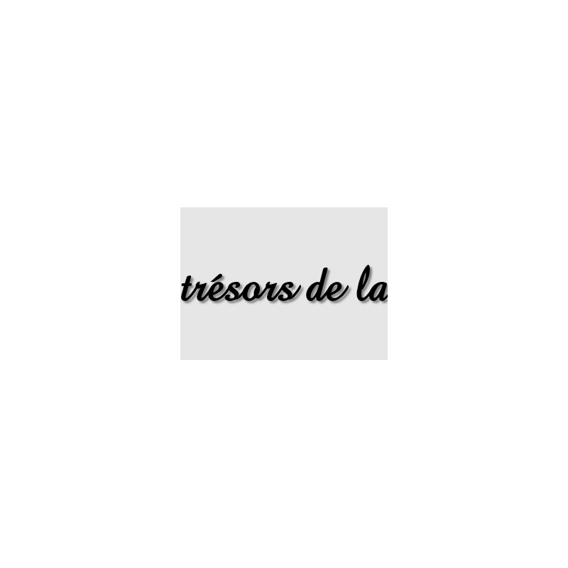 Découpe de lettres : "Les trésors de la fripe"