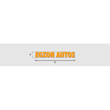 Découpe de lettres : "EGZON AUTOS"