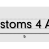 Découpe de lettres : "Customs 4 ALL"