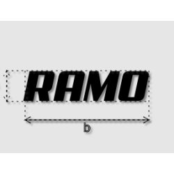 Découpe de lettres : "RAMO"