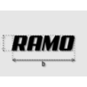 Découpe de lettres : "RAMO"