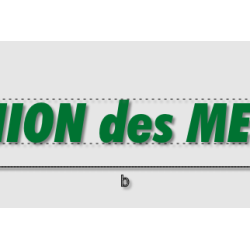 Découpe de lettres : "UNION...