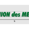 Découpe de lettres : "UNION des MECK"