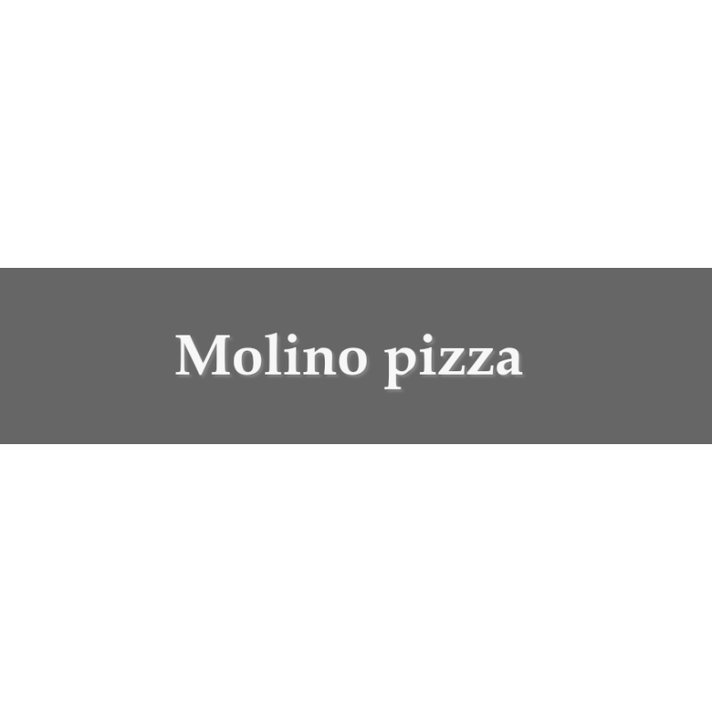 Découpe de lettres : "Molino pizza "