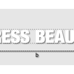 Découpe de lettres : "DRESS...