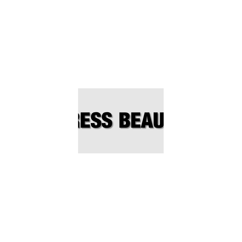 Découpe de lettres : "DRESS BEAUTY"
