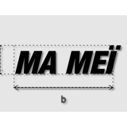 Découpe de lettres : "MA MEÏ"