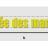Découpe de lettres : "L'allée des mariées"