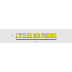 Découpe de lettres :...