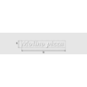 Découpe de lettres : "Molino pizza "
