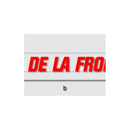Découpe de lettres : "SNACK DE LA FRONTIÈRE "