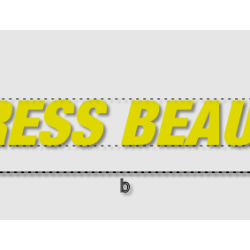 Découpe de lettres : "DRESS...
