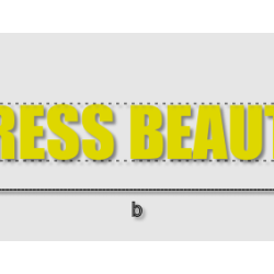 Découpe de lettres : "DRESS...