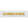 Découpe de lettres : "Les Coiffeurs de Gabriel "