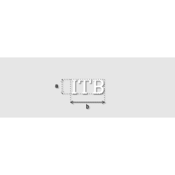 Découpe de lettres : "ITB"