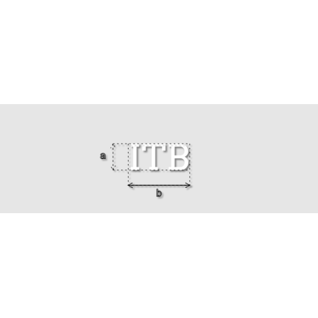 Découpe de lettres : "ITB"