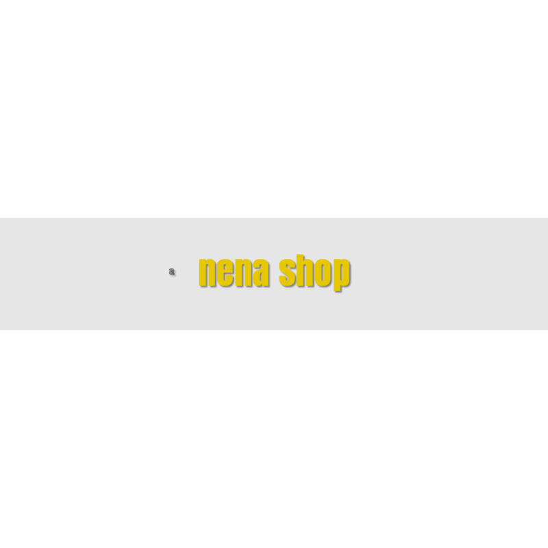 Découpe de lettres : "nena shop"