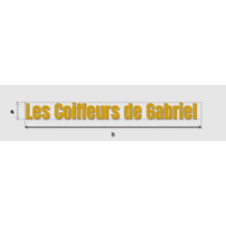 Découpe de lettres : "Les...