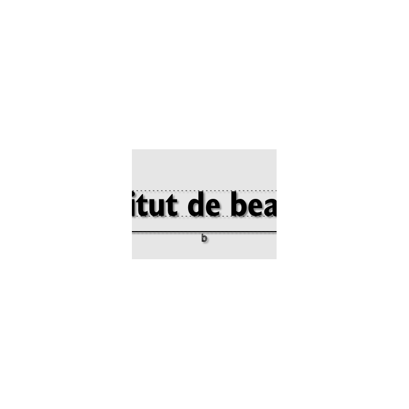 Découpe de lettres : "Institut de beauté "