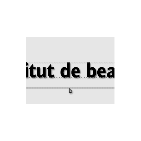 Découpe de lettres : "Institut de beauté "