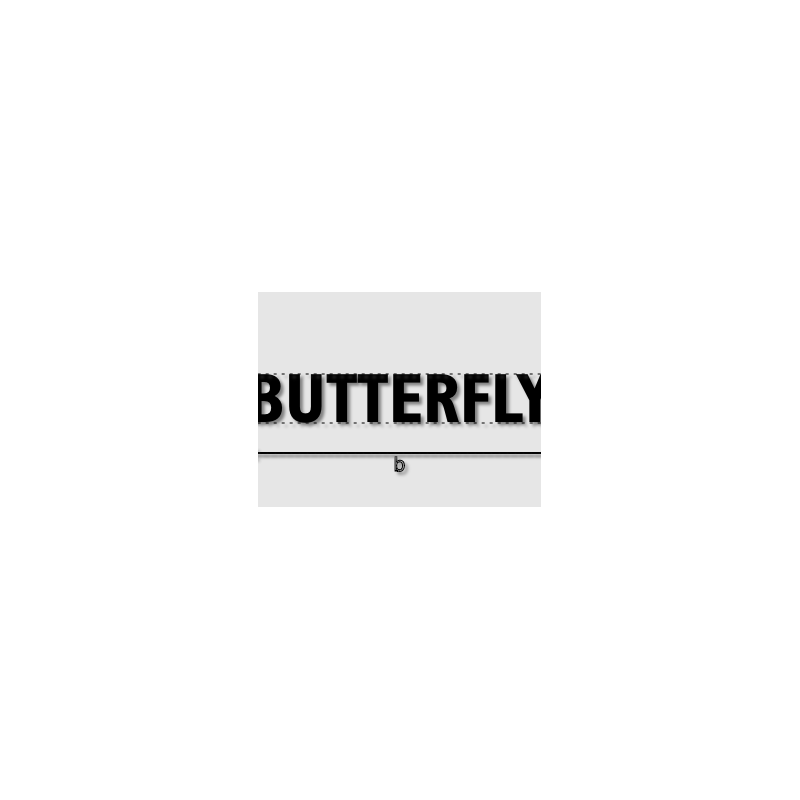 Découpe de lettres : "BUTTERFLY"
