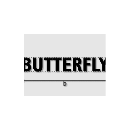 Découpe de lettres : "BUTTERFLY"