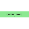 Découpe de lettres : "NATHY   DOM '"