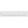 Découpe de lettres : "GENDARMERIE NATIONALE"