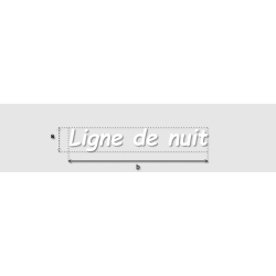 Découpe de lettres : "Ligne...