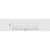 Découpe de lettres : "Ligne de nuit"