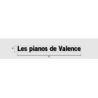 Découpe de lettres : "Les pianos de Valence"