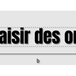 Découpe de lettres : "Au...