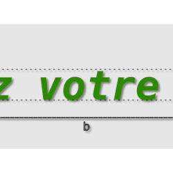 Découpe de lettres : ""