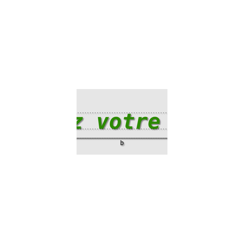 Découpe de lettres : ""