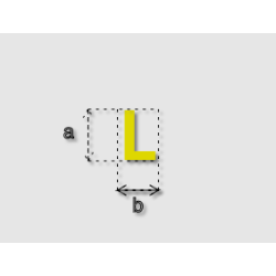 Découpe de lettres : "L"