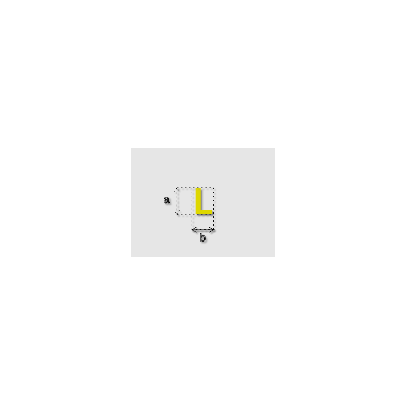 Découpe de lettres : "L"