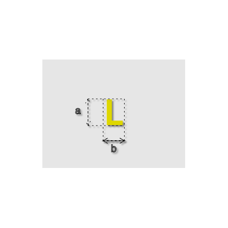 Découpe de lettres : "L"