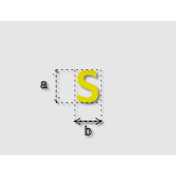 Découpe de lettres : "S"
