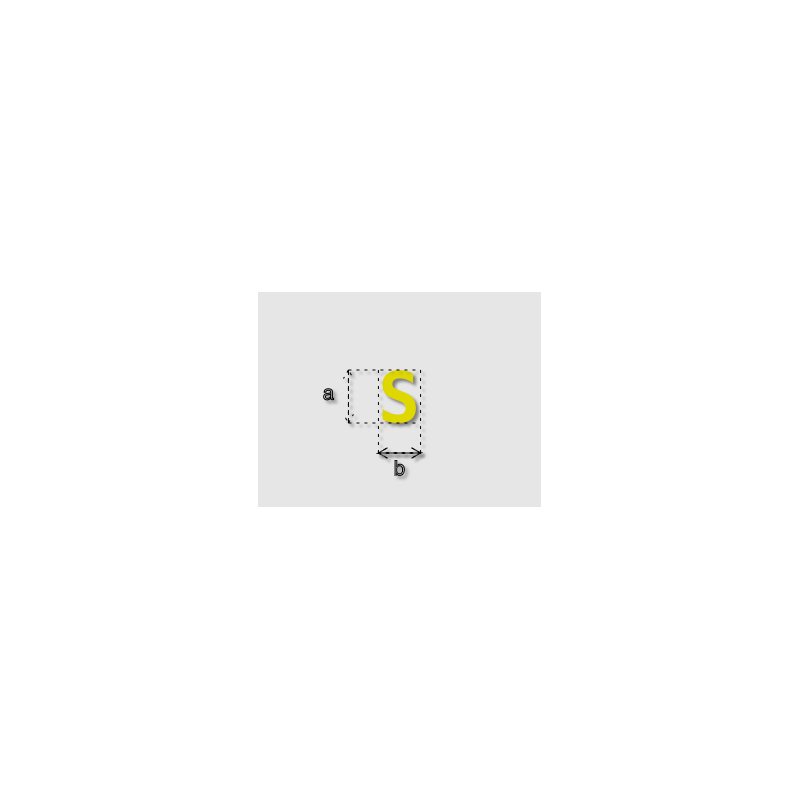 Découpe de lettres : "S"