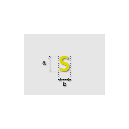 Découpe de lettres : "S"