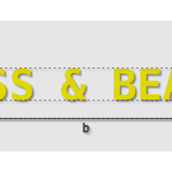 Découpe de lettres : "DRESS...