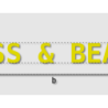 Découpe de lettres : "DRESS & BEAUTY"