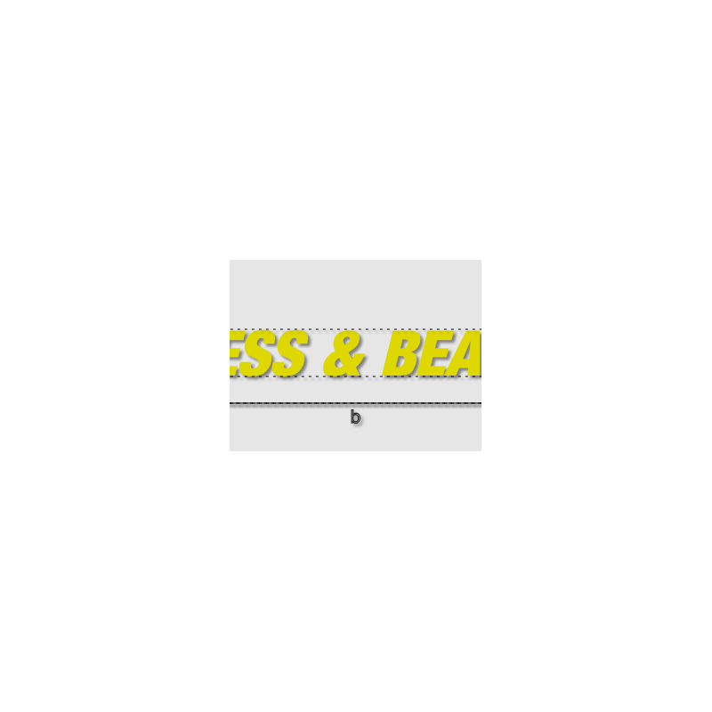 Découpe de lettres : "DRESS & BEAUTY"