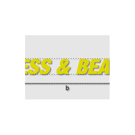 Découpe de lettres : "DRESS & BEAUTY"