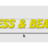 Découpe de lettres : "DRESS & BEAUTY"