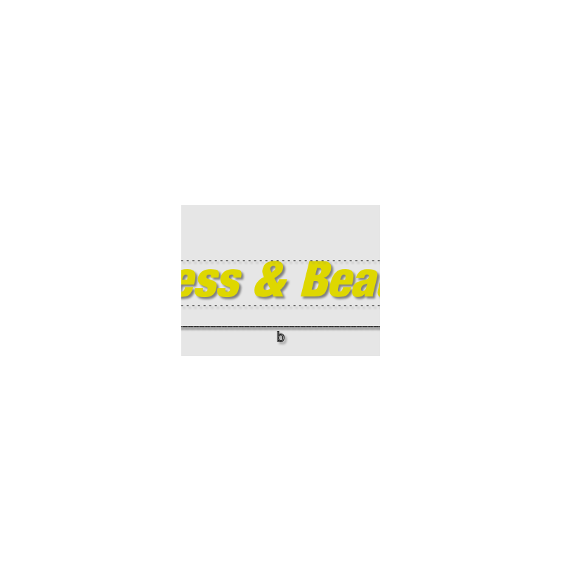 Découpe de lettres : "Dress & Beauty"