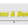 Découpe de lettres : "Dress & Beauty"