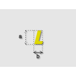Découpe de lettres : "L"