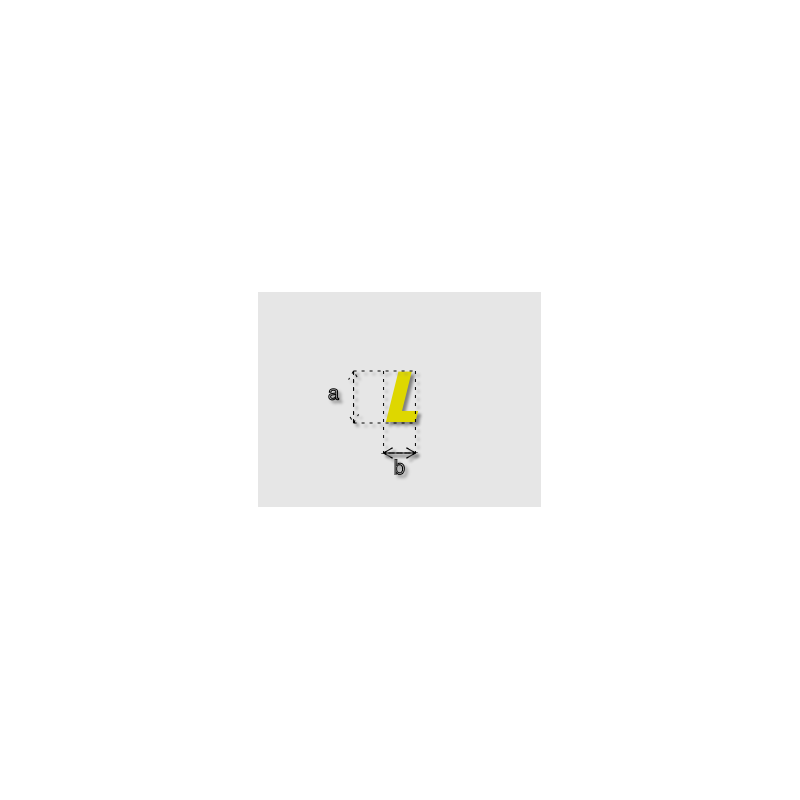 Découpe de lettres : "L"