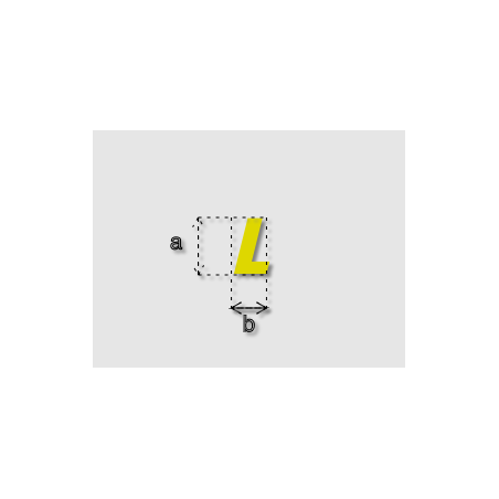 Découpe de lettres : "L"